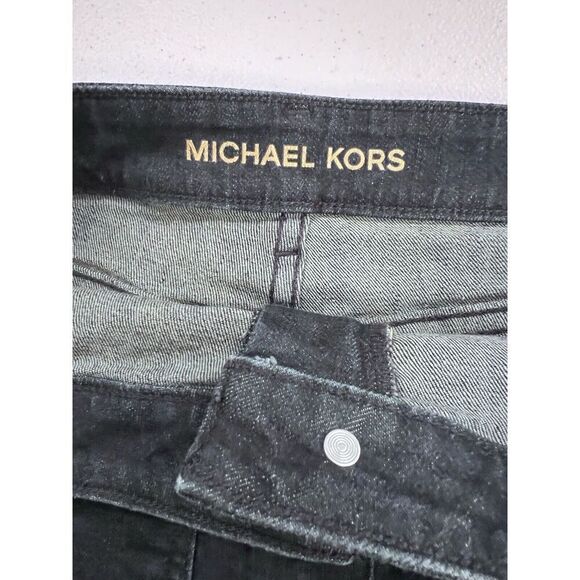 Michael Kors size 16 dk blue denim flounce skirt‎ with ruffle frayed hem $98 - Picture 4 of 8